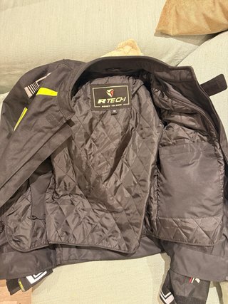 Chaqueta Moto R-Tech Negra y Amarilla talla M