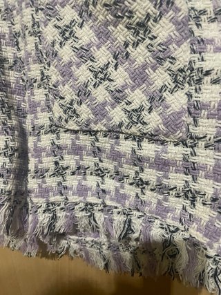 Vestido con estampado pata de gallo