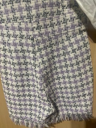Vestido con estampado pata de gallo