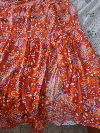 Vestido largo estampado Kiabi