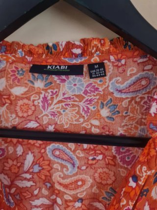 Vestido largo estampado Kiabi