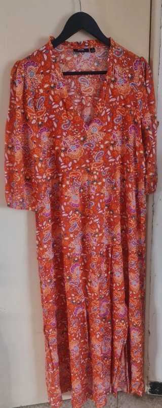 Vestido largo estampado Kiabi