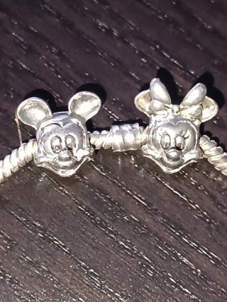Pulsera Pandora Mickey Minnie Plata 925