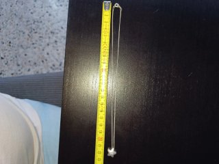 Colgante estrella con cadena plata ley 925