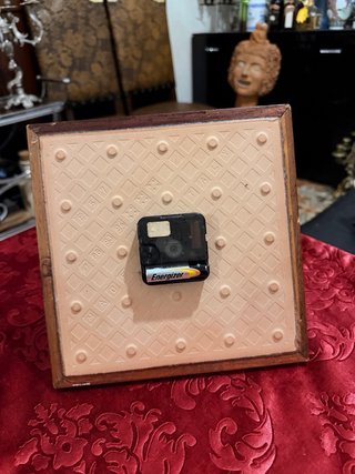 Reloj Azulejo Italiano Enmarcado Años 60