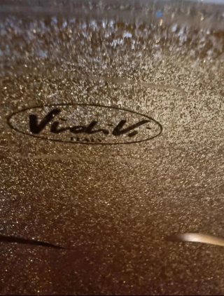 Centrotavola Vidivi Vetro Dorato Italia
