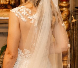 Vestido de Novia Blanco Sirena Encaje