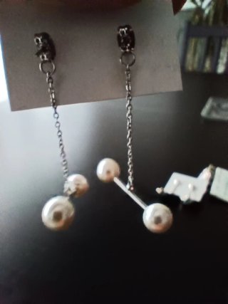Lote 4 pares de Pendientes Plata de ley 925