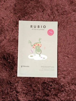 Cuaderno de vacaciones Rubio 2 primaria