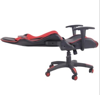 Silla Gaming Piel Roja y Negra