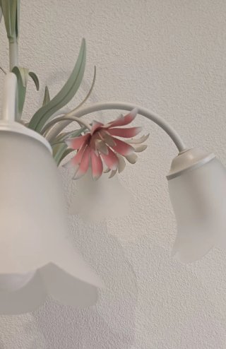 Lámpara techo estilo floral