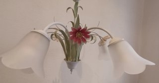 Lámpara techo estilo floral