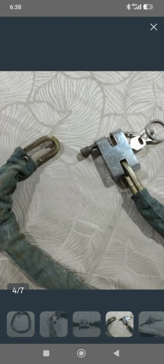 Candado Cadena Bossram con 2 Llaves
