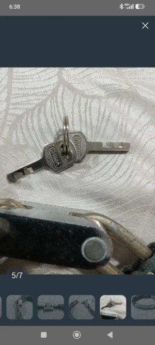 Candado Cadena Bossram con 2 Llaves