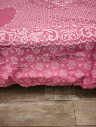 Copriletto estivo vintage rosa