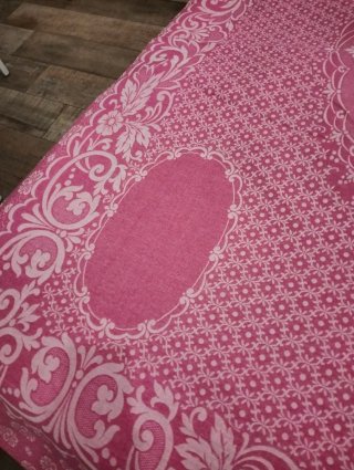 Copriletto estivo vintage rosa
