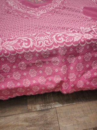 Copriletto estivo vintage rosa