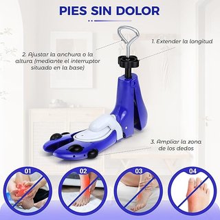 MOEQULIEE Hormas Zapatos 3D Ajustables L Azul