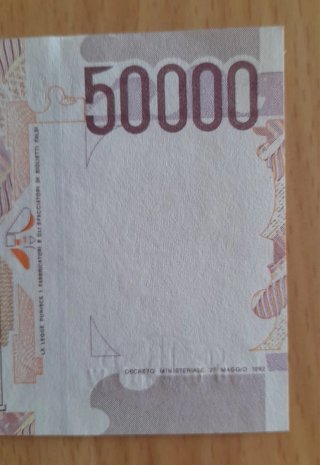 Banconota 50.000 Lire Italia