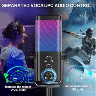 Socodox Micrófono RGB cancelación de ruido