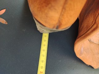 Stivali texani alti in pelle
