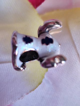 Charm Stitch Blanco y Azul brillante