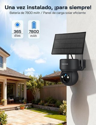WOLFANG WT08 Cámara 4G LTE 2.5K Panel Solar