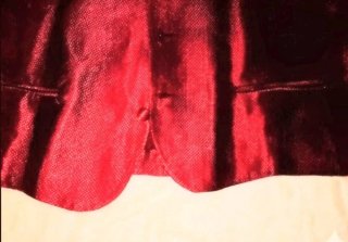 Giacchetta da cerimonia rossa con foulard abbinato