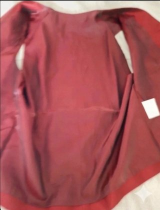 Giacchetta da cerimonia rossa con foulard abbinato