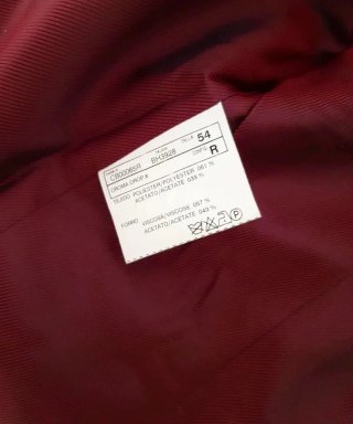 Giacchetta da cerimonia rossa con foulard abbinato