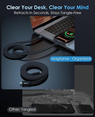 Magtame Cable magnético USB-C a USB-C 240W 1m