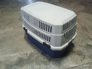 Transportín Perro Grande Azul/Gris con ruedas