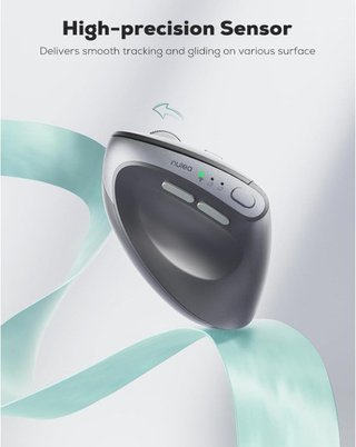 Nulea MD280 Ratón Vertical Bluetooth y 2.4G