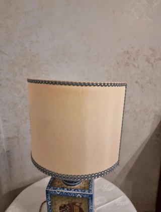 Lampada ceramica decorata elefante