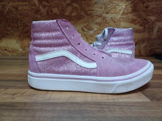 Vans rosas con brillos talla 33