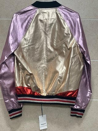 Chaqueta Bomber Desigual Metalizada Talla XS