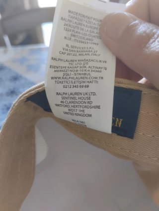 Cappellino Polo Ralph Lauren Beige