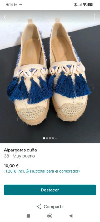 Alpargatas a 5 euros unidad
