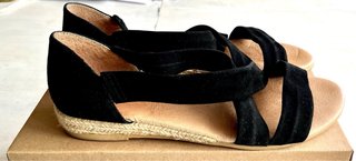 Sandalias negras ante Made in Spain T42