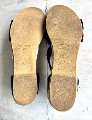 Sandalias negras ante Made in Spain T42