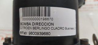 CITROEN BERLINGO CUADRO Business L1 BOMBA DIRECCION