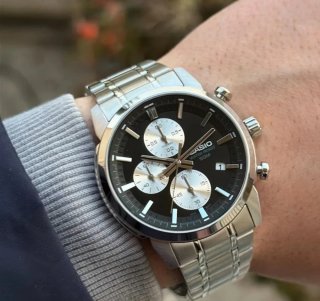 Orologio Casio Cronografo Nero Argento