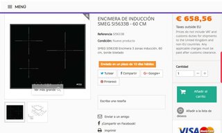 PLACA DE INDUCCION SMEG