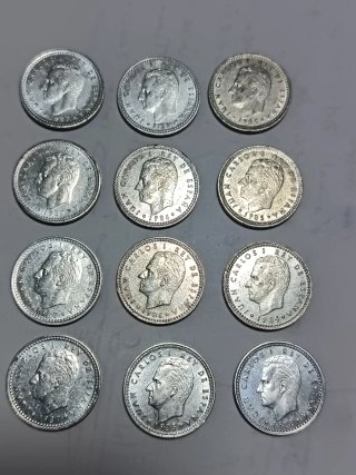 25 Monedas 1 Peseta Juan Carlos I