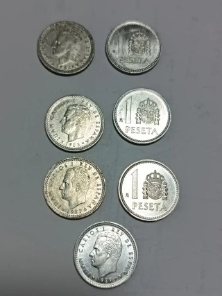 25 Monedas 1 Peseta Juan Carlos I