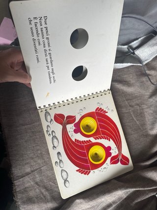 Gufo libro cartonato per bambini vintage