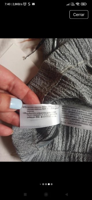 Blusa Zara sin mangas espalda descubierta