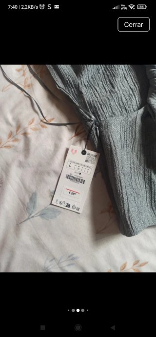 Blusa Zara sin mangas espalda descubierta