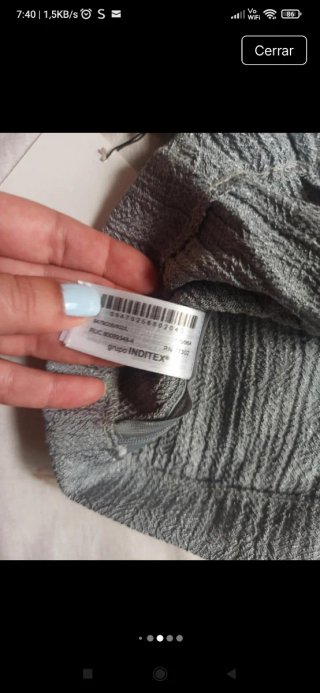 Blusa Zara sin mangas espalda descubierta