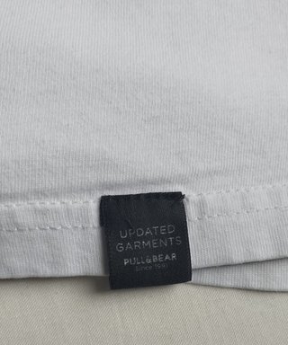Camiseta Pull&Bear Blanca Talla M
